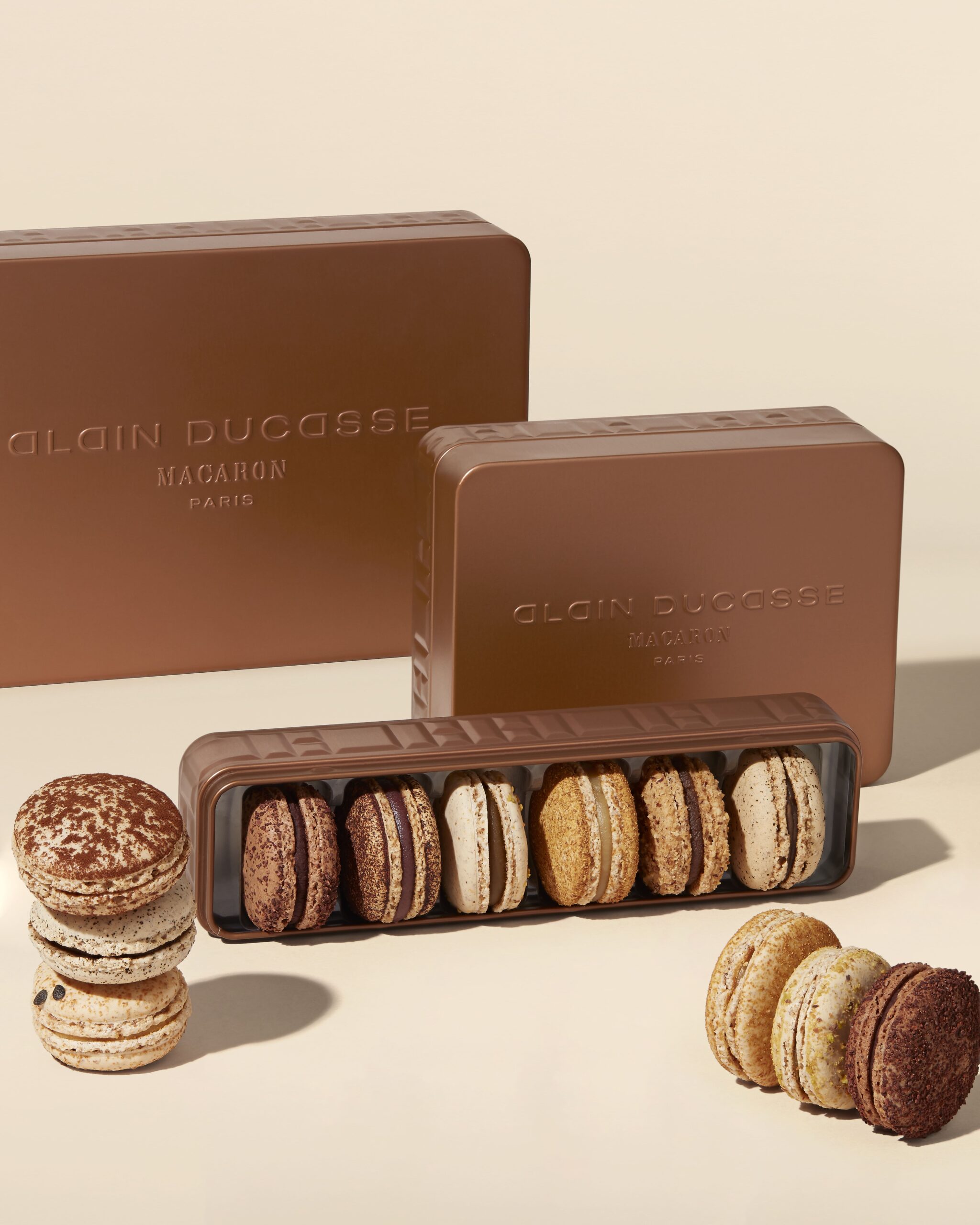 Design des packagings Macarons par Soins Graphiques